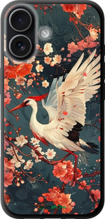 TPU чехол Сакура и аист для Apple iPhone 17 - 6108b-4031 изображение 