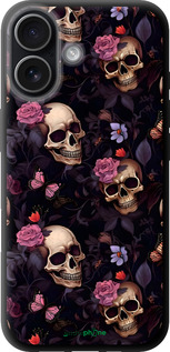 TPU чехол Черепа и розы для Apple iPhone 17 - 6316b-4031 изображение 