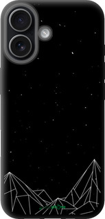 TPU чехол Черно белые абстрактные горы для Apple iPhone 17 - 6437b-4031 изображение 