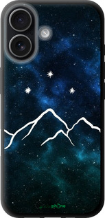 TPU чехол Горы и звезды нарисованы на фоне галактики для Apple iPhone 17 - 6490b-4031 изображение 