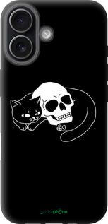 TPU чехол Із зображенням кота та черепа для Apple iPhone 17 - 6491b-4031 изображение 