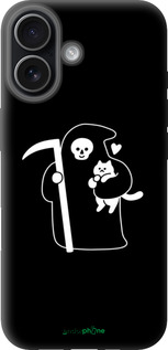 TPU чехол Минималистичный арт: смерть и кошка для Apple iPhone 17 - 6529b-4031 изображение 