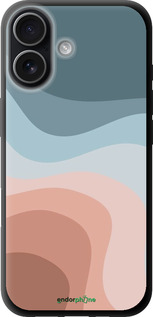 TPU чехол С синими и розовыми волнами в стиле ретро для Apple iPhone 17 - 6532b-4031 изображение 