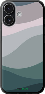 TPU чехол С фиолетовым и бирюзовым ретро-стилем и волнами для Apple iPhone 17 - 6533b-4031 изображение 