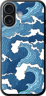 TPU чехол Абстрактный рисунок морских волн для Apple iPhone 17 - 6538b-4031 изображение 