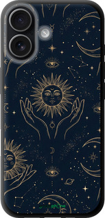 TPU чехол Celestial Harmony: Sun & Moon Gold Mystic Pattern для Apple iPhone 17 - 6778b-4031 изображение 