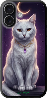 TPU чехол Mystic White Cat Gothic Dark Purple Gold для Apple iPhone 17 - 6805b-4031 изображение 