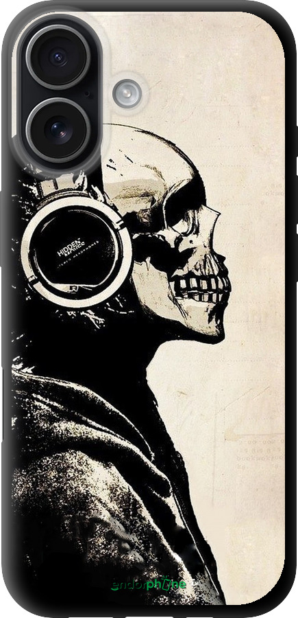 TPU чехол Скелет-меломан v2 для Apple iPhone 17 - 1200b-4031 изображение 