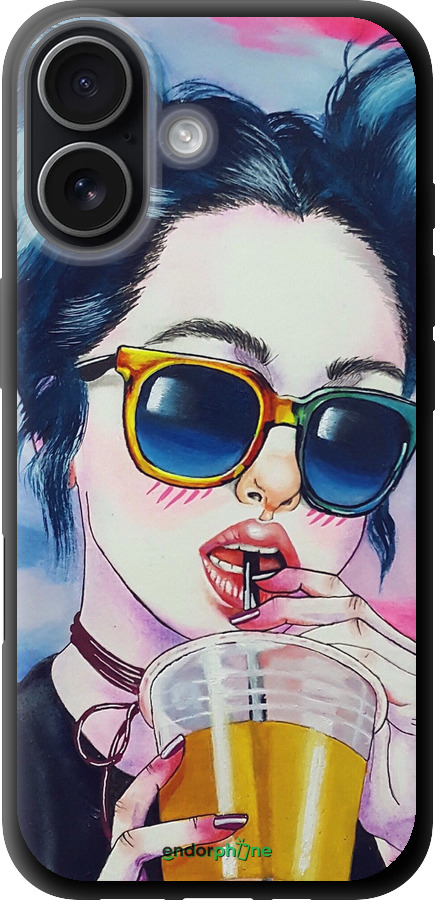 TPU чехол Арт-девушка в очках для Apple iPhone 17 - 3994b-4031 изображение 