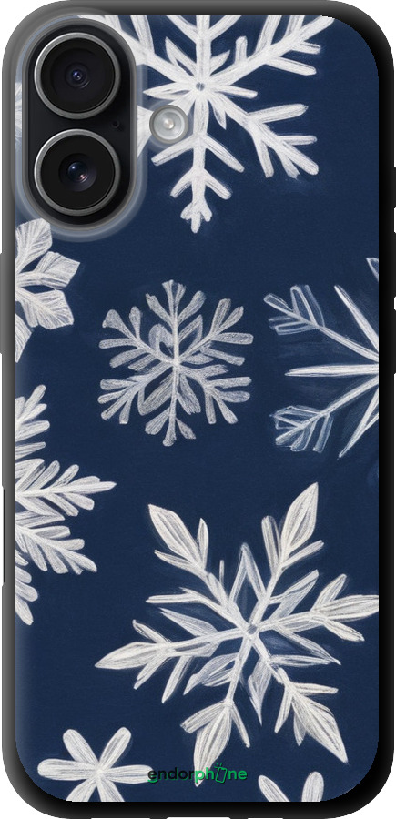 TPU чехол Снежинки для Apple iPhone 17 - 5821b-4031 изображение 