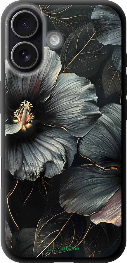 TPU чехол Чорні квіти для Apple iPhone 17 - 6031b-4031 изображение 