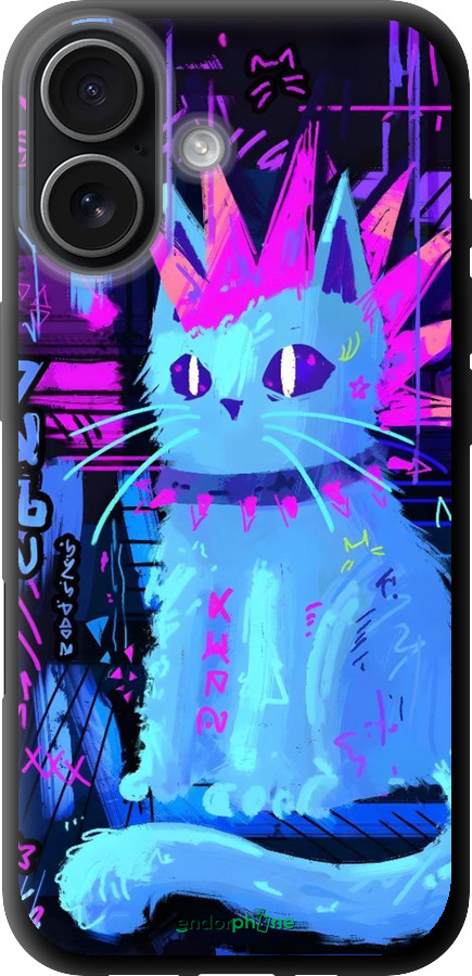 TPU чехол Кіт панк для Apple iPhone 17 - 6311b-4031 изображение 