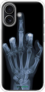 Силикон с усиленными углами чехол Рука через рентген для Apple iPhone 17 - 1007sp-4031 изображение 