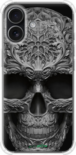 Силикон с усиленными углами чехол skull-ornament для Apple iPhone 17 - 4101sp-4031 изображение 