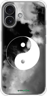 Силикон с усиленными углами чехол Инь и Янь для Apple iPhone 17 - 4389sp-4031 изображение 
