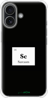 Силикон с усиленными углами чехол Сарказм для Apple iPhone 17 - 4501sp-4031 изображение 