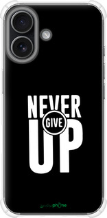 Силикон с усиленными углами чехол Никогда не сдавайся для Apple iPhone 17 - 4572sp-4031 изображение 