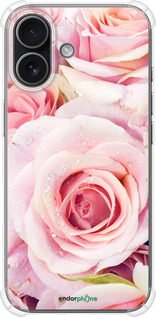 Силикон с усиленными углами чехол Розы для Apple iPhone 17 - 525sp-4031 изображение 