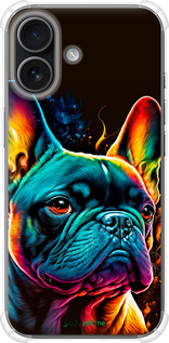 Силикон с усиленными углами чехол Яркий бульдог для Apple iPhone 17 - 5547sp-4031 изображение 