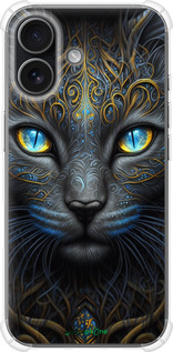 Силикон с усиленными углами чехол Кошка для Apple iPhone 17 - 5548sp-4031 изображение 
