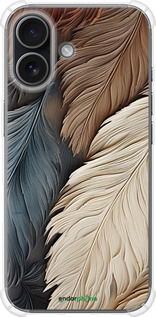Силикон с усиленными углами чехол Листья в стиле бохо для Apple iPhone 17 - 5643sp-4031 изображение 