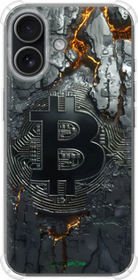 Силикон с усиленными углами чехол Раскаленный биткойн для Apple iPhone 17 - 6091sp-4031 изображение 