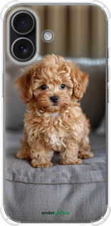 Силикон с усиленными углами чехол Mini-maltipoo для Apple iPhone 17 - 6158sp-4031 изображение 
