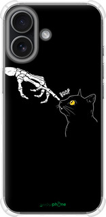 Силикон с усиленными углами чехол Кошка для Apple iPhone 17 - 6505sp-4031 изображение 
