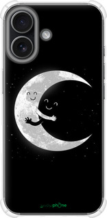 Силикон с усиленными углами чехол Лунные объятия для Apple iPhone 17 - 6508sp-4031 изображение 