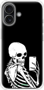 Силикон с усиленными углами чехол Скелет делает Selfie для Apple iPhone 17 - 6535sp-4031 изображение 