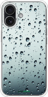 Силикон с усиленными углами чехол Стекло в каплях для Apple iPhone 17 - 848sp-4031 изображение 