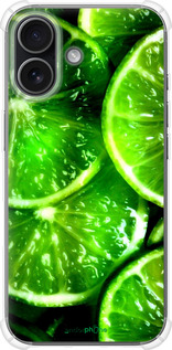 Силикон с усиленными углами чехол Зелёные дольки лимона для Apple iPhone 17 - 852sp-4031 изображение 