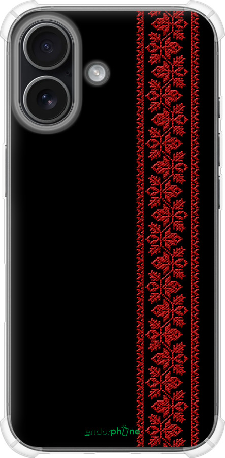 Силикон с усиленными углами чехол Вышиванка 53 для Apple iPhone 17 - 2041sp-4031 изображение 