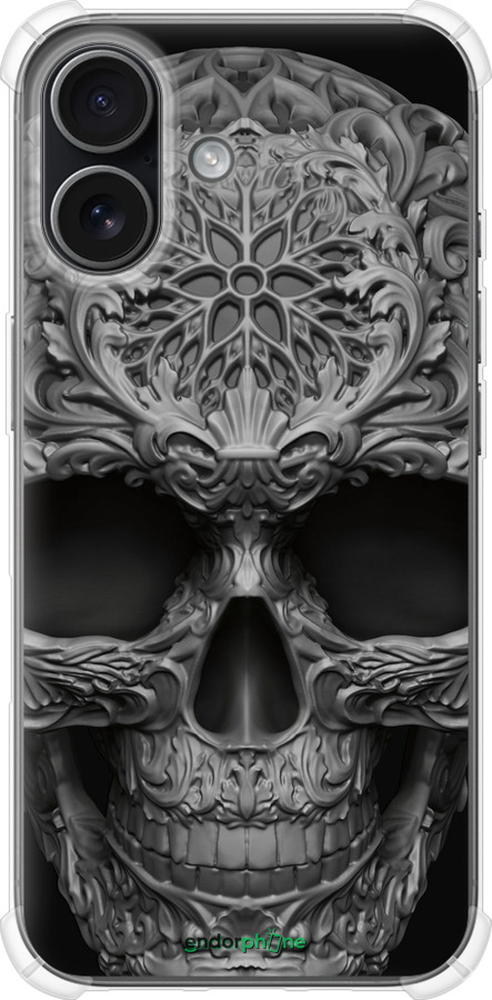 Силикон с усиленными углами чехол skull-ornament для Apple iPhone 17 - 4101sp-4031 изображение 