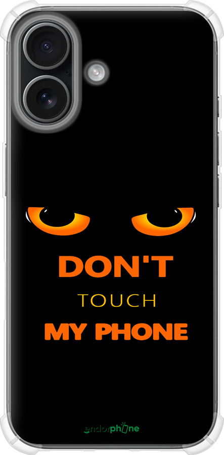 Силикон с усиленными углами чехол Don't touch the phone для Apple iPhone 17 - 4261sp-4031 изображение 