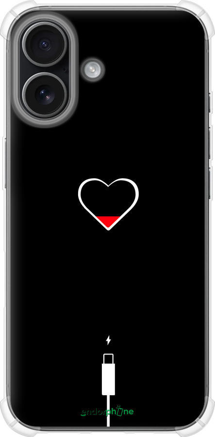 Силикон с усиленными углами чехол Подзарядка сердца для Apple iPhone 17 - 4274sp-4031 изображение 