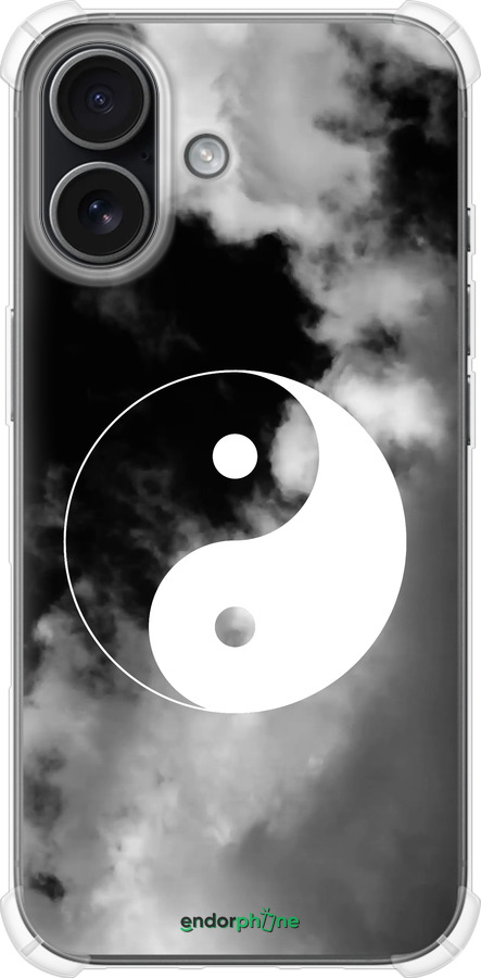 Силикон с усиленными углами чехол Инь и Янь для Apple iPhone 17 - 4389sp-4031 изображение 