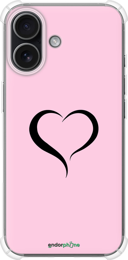 Силикон с усиленными углами чехол Сердце 1 для Apple iPhone 17 - 4730sp-4031 изображение 