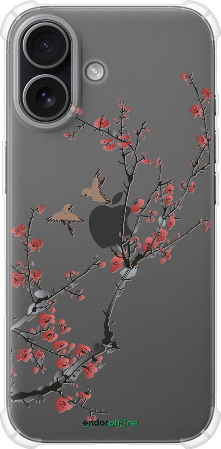 Силикон с усиленными углами чехол Сакура v2 для Apple iPhone 17 - 5538sp-4031 изображение 