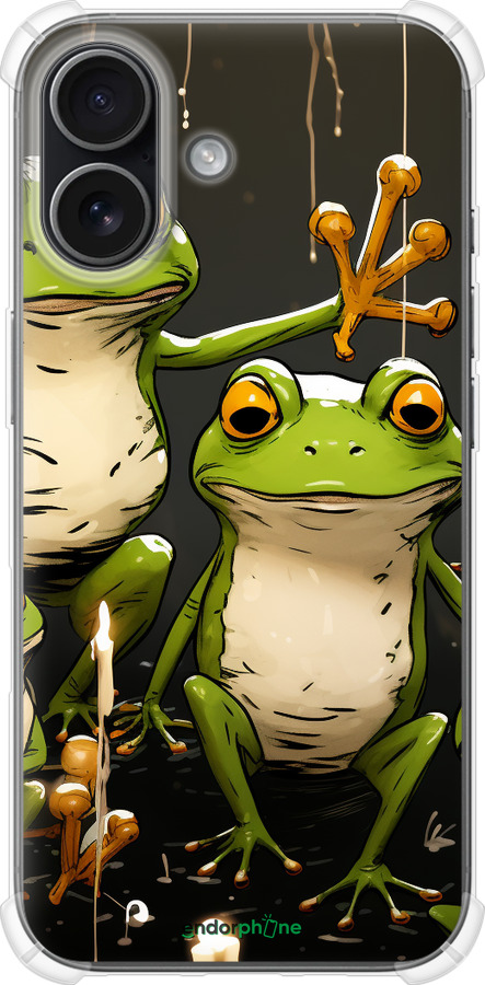 Силикон с усиленными углами чехол Жабки 2 для Apple iPhone 17 - 5657sp-4031 изображение 