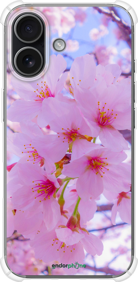 Силикон с усиленными углами чехол Сакура для Apple iPhone 17 - 6029sp-4031 изображение 