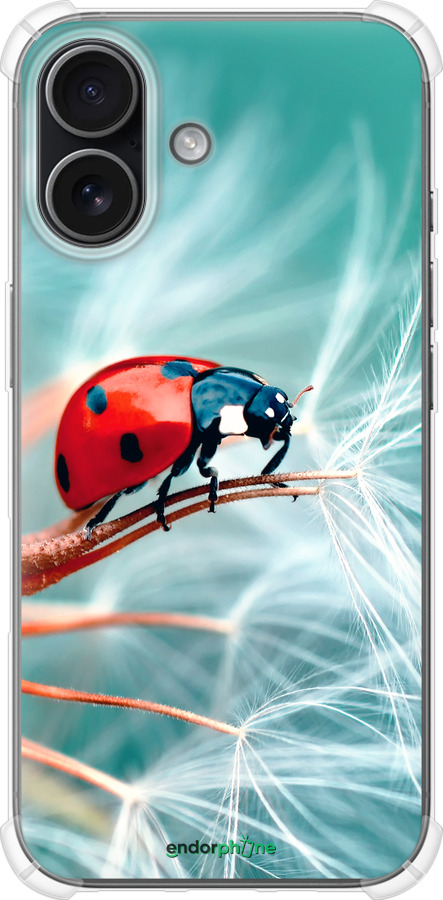 Силикон с усиленными углами чехол Божья коровка для Apple iPhone 17 - 6049sp-4031 изображение 