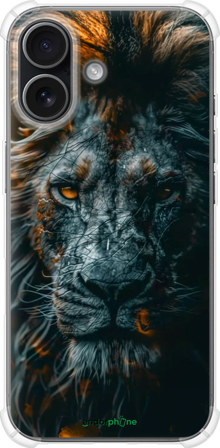 Силикон с усиленными углами чехол Лев в сумерках для Apple iPhone 17 - 6154sp-4031 изображение 