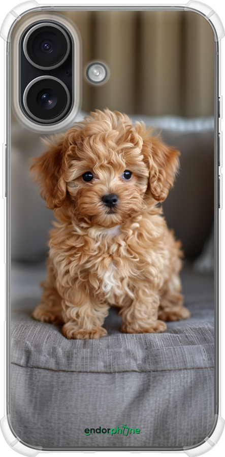 Силикон с усиленными углами чехол Mini-maltipoo для Apple iPhone 17 - 6158sp-4031 изображение 