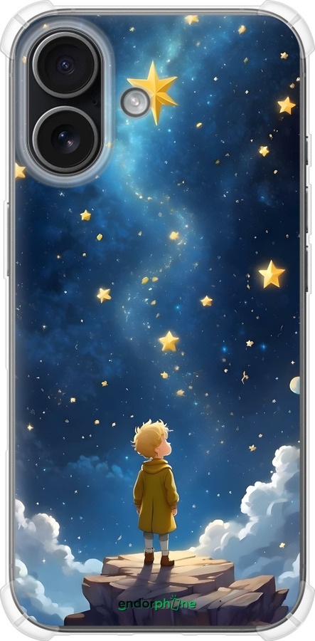 Силикон с усиленными углами чехол Маленький принц для Apple iPhone 17 - 6326sp-4031 изображение 