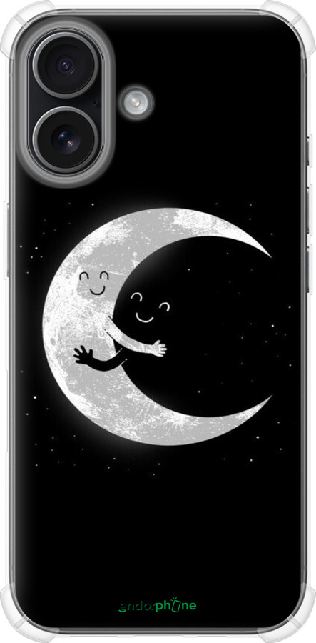 Силикон с усиленными углами чехол Лунные объятия для Apple iPhone 17 - 6508sp-4031 изображение 