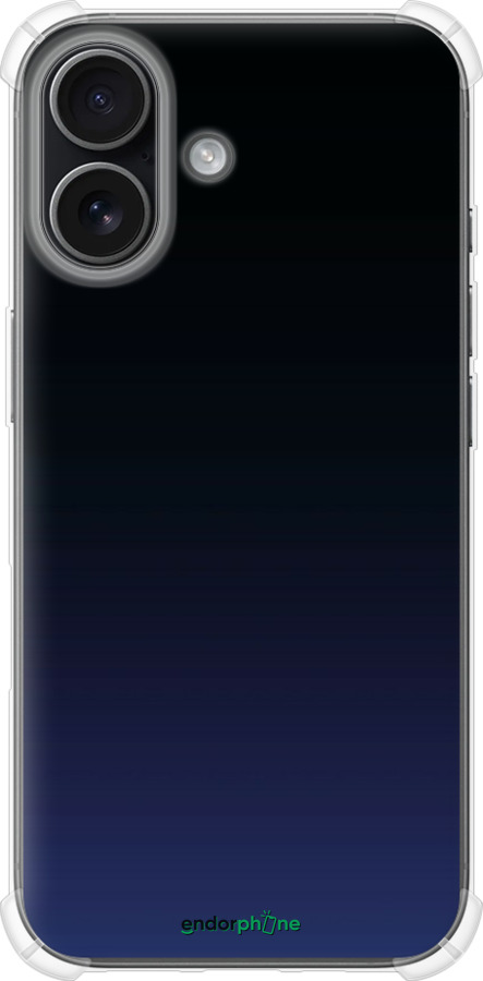 Силикон с усиленными углами чехол Градиент в тёмно - синем стиле для Apple iPhone 17 - 6542sp-4031 изображение 