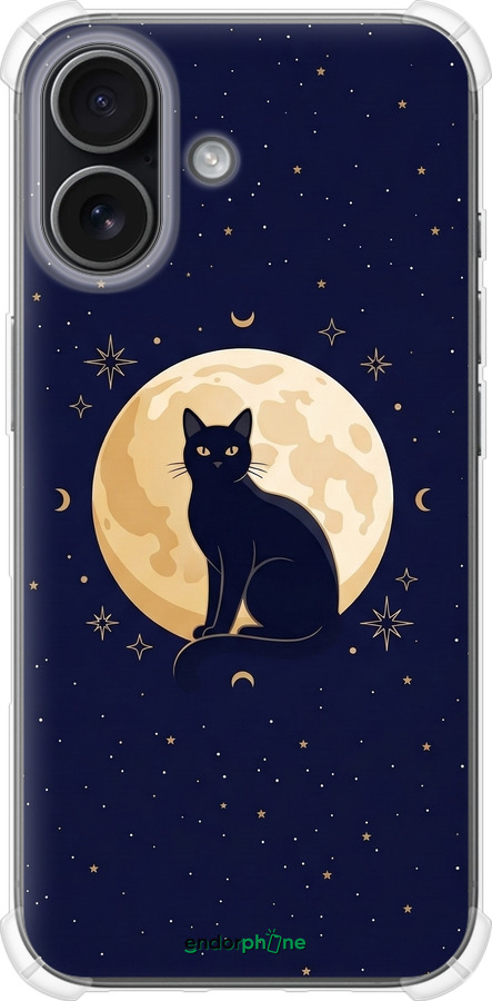 Силикон с усиленными углами чехол Cute Cat Celestial/Witchy для Apple iPhone 17 - 6787sp-4031 изображение 