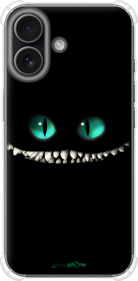 Силикон с усиленными углами чехол Чеширский кот для Apple iPhone 17 - 689sp-4031 изображение 