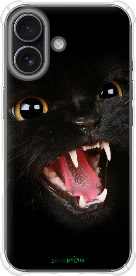 Силикон с усиленными углами чехол Чёрная кошка для Apple iPhone 17 - 932sp-4031 изображение 